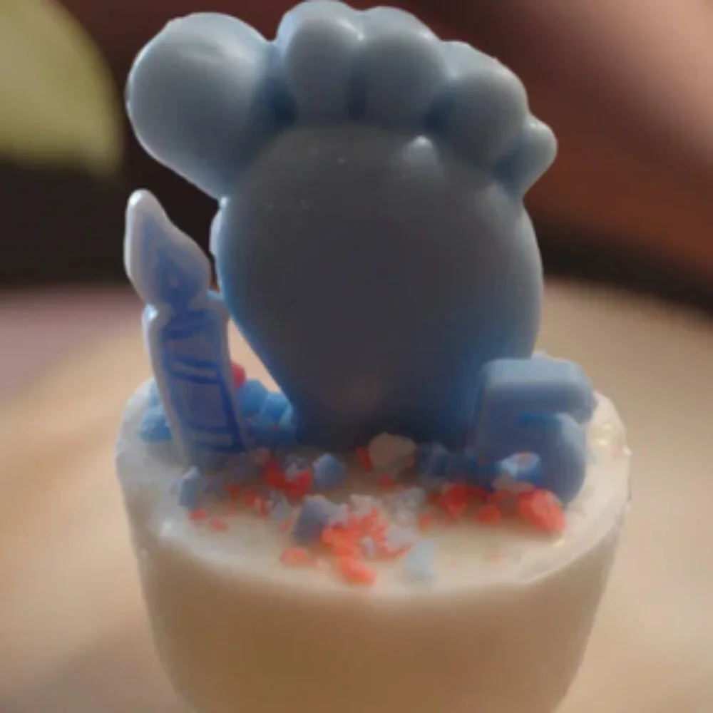 Tiny Toes Birthday Candle